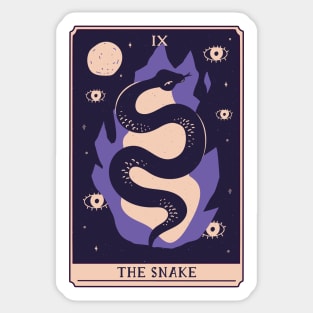 Spooky Tarot Card: The Snake Sticker